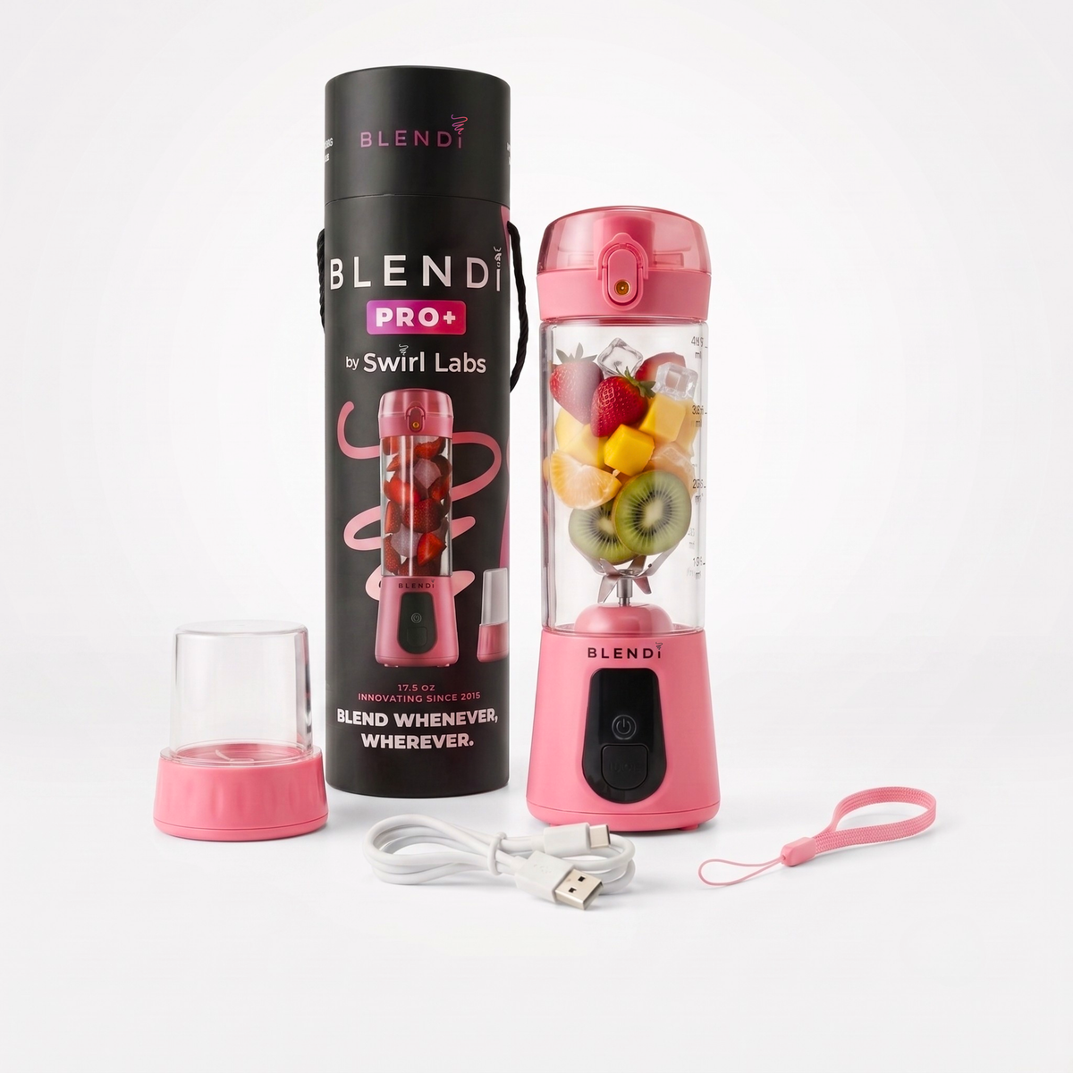 BLENDi Pro+ Portable Blender – 120W, 17oz, Crushes Ice, USB-C Rechargeable